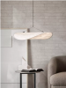 Lampa wisząca owalna materiałowa biała 90cm minimalistyczna klasyczna uniwersalna TENSE 21210 New Works